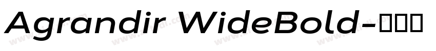 Agrandir WideBold字体转换